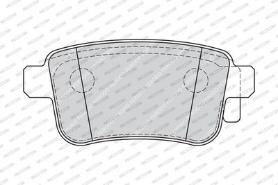 BREMSBELAGSATZ SCHEIBENBREMSE FERODO FDB4186 1