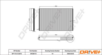 FILTRU AER HABITACLU DR!VE+ DP1110120275 1
