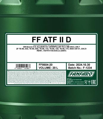 FANFARO - Prevodový olej ATF II D 4L