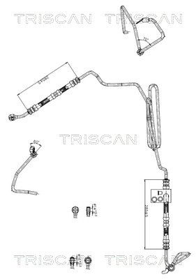 Hydraulická hadice, řízení TRISCAN 8516 29047