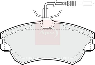 APEC Brake Pad Set, disc brake PAD975