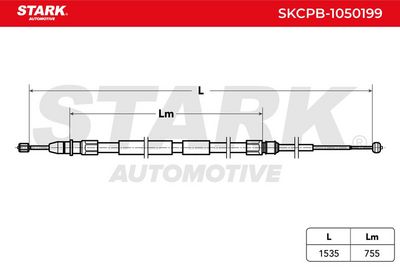жило, ръчна спирачка STARK SKCPB-1050199