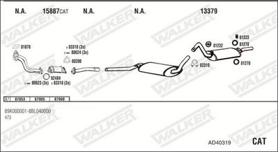 Изпускателна система WALKER AD40319