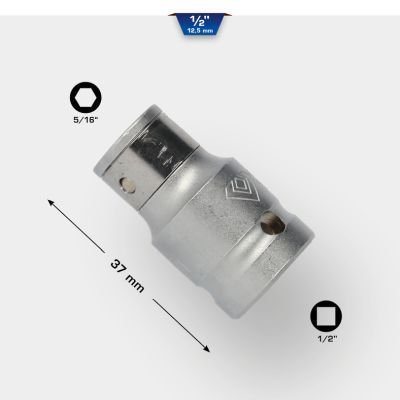 Brilliant Tools BT022907 Adaptér na bity 1/2" pro velikost 5/16"