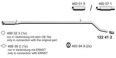 ERNST Uitlaatpijp (550406)