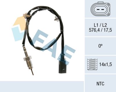 датчик, температура на изгорелите газове FAE 68658