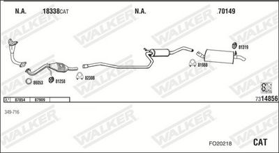 SISTEM DE ESAPAMENT WALKER FO20218