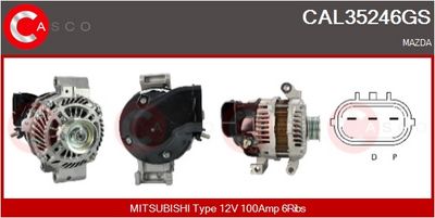 GENERATOR / ALTERNATOR CASCO CAL35246GS