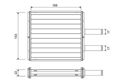 SCHIMBATOR CALDURA INCALZIRE HABITACLU VALEO 811572