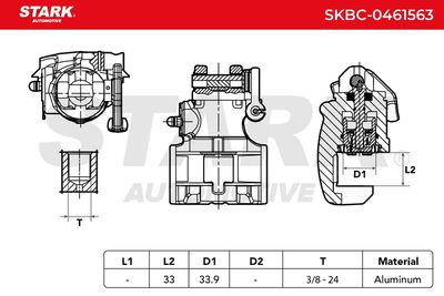 спирачен апарат STARK SKBC-0461563