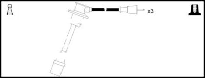 Комплект проводов зажигания LEMARK HOES1266 для MITSUBISHI FTO