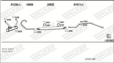 Изпускателна система WALKER CI10112B