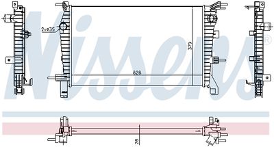 RADIATOR RACIRE MOTOR NISSENS 637632 4