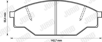 Brake Pad Set, disc brake 572363J