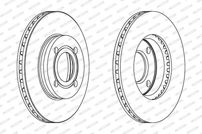 BREMSSCHEIBE FERODO DDF193 1
