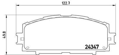 Комплект тормозных колодок, дисковый тормоз BREMBO P 83 086 для GREAT WALL TENGYI