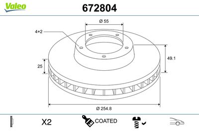 Brake Disc 672804