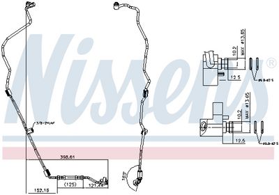 тръбопровод високо налягане, климатизация NISSENS 843418