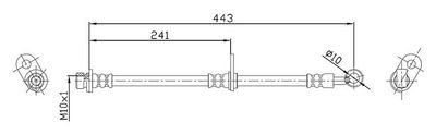 спирачен маркуч METZGER AUTOTEILE 4115189