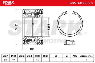 комплект колесен лагер STARK SKWB-0180652