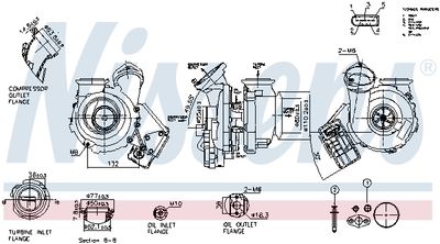 NISSENS 93531 Турбина  для BMW 3 (Бмв 3)