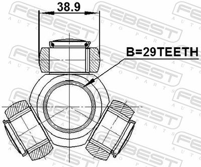 Spider Assembly, drive shaft 0816-B9