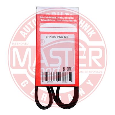 Ozubený klinový remeň MASTER-SPORT GERMANY 6PK990-PCS-MS