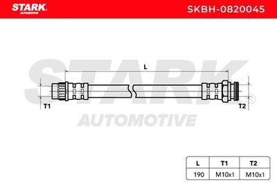 спирачен маркуч STARK SKBH-0820045