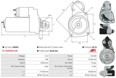 STARTER AS-PL S9495S 4