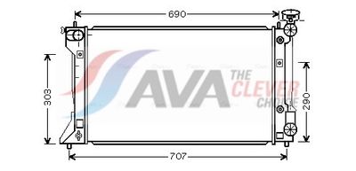 RADIATOR RACIRE MOTOR AVA Clever Choice TO2293
