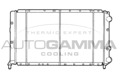 Радиатор, охлаждение двигателя AUTOGAMMA 100457 для LANCIA PRISMA