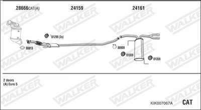 ABGASANLAGE WALKER KIK007067A