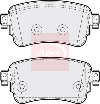 APEC Brake Pad Set, disc brake PAD2182