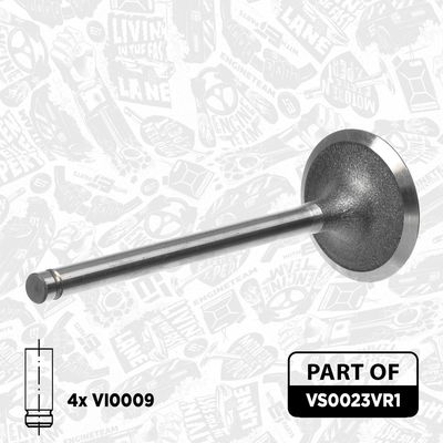 SET SUPAPE SUPAPă ADMISIE/EVACUARE ET ENGINETEAM VS0023VR1 3