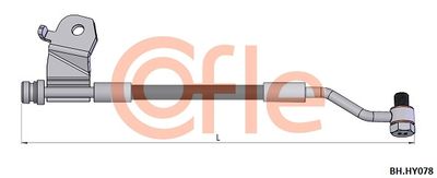 COFLE 92.BH.HY078 Тормозной шланг  для HYUNDAI i20 I (PB, PBT) 1.4 CRDi