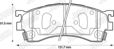 Brake Pad Set, disc brake 572434J