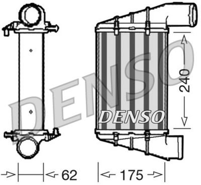 DENSO Intercooler, inlaatluchtkoeler (DIT02001)