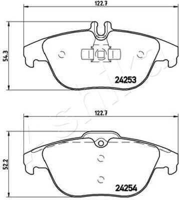 Brake Pad Set, disc brake 51-00-0505