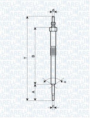 Свеча накаливания MAGNETI MARELLI 062900082304 для HONDA CR-V