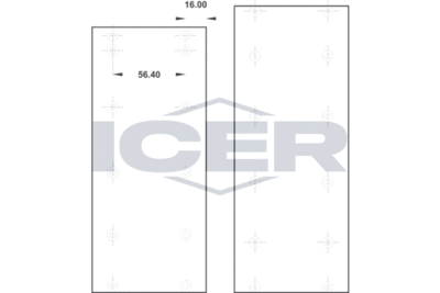 Комплект тормозных башмаков, барабанные тормоза ICER 21 5814 00 для IVECO DAILY