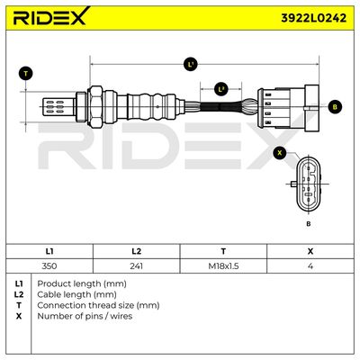 ламбда-сонда RIDEX 3922L0242