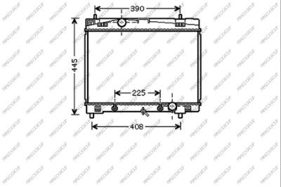 PRASCO TY325R006 Радиатор охлаждения двигателя для TOYOTA (Тойота Ярис)