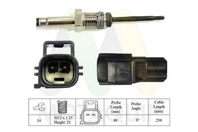 SENZOR TEMPERATURA GAZE EVACUARE