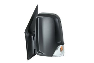 Zijspiegel Links (elektrisch, in reliëf, met verwarming, kort, met indicator) past: MERCEDES SPRINTER 906  VW CRAFTER 2E 04.06-06.18