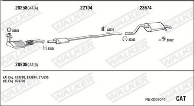 SISTEM DE ESAPAMENT WALKER REK009041