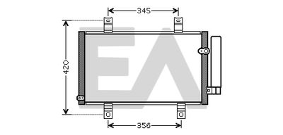 EACLIMA 30C52031 Радиатор кондиционера  для MAZDA RX-8 (Мазда Рx-8)