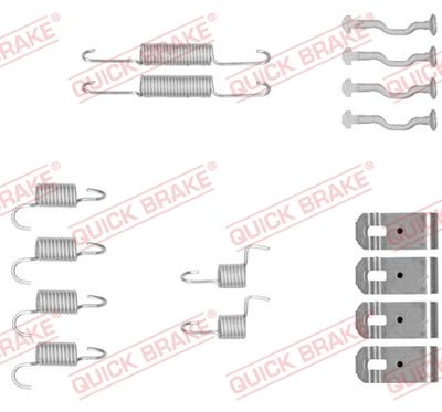 Tillbehörssats, bromsbackar, parkeringsbroms QUICK BRAKE 105-0876