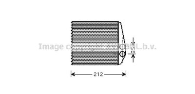 AVA QUALITY COOLING OLA6354 Радиатор печки  для CHEVROLET CORSA (Шевроле Корса)