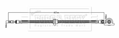 Brake Hose Borg & Beck BBH8893