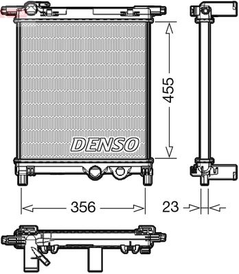 Радиатор, охлаждение двигателя DENSO DRM32036 для VW UP!